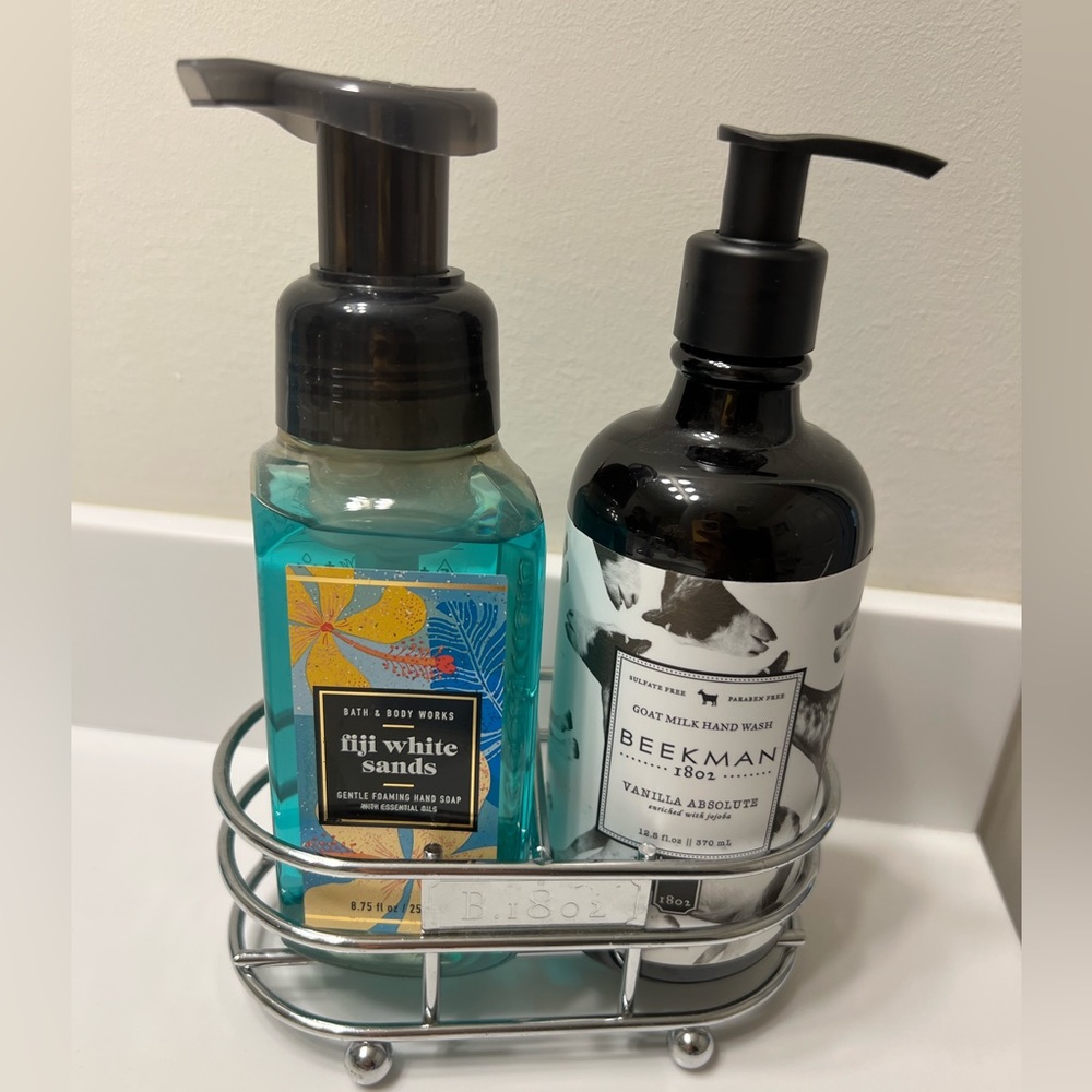 Beekman 1802 double soap lotion holder